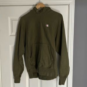 champion green hoodie